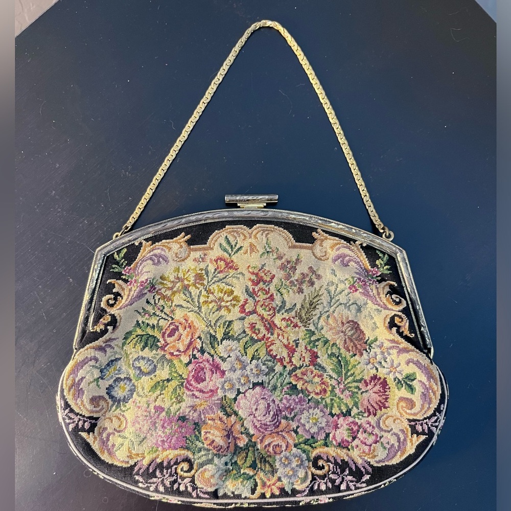 Vintage Embroidered Evening Bag